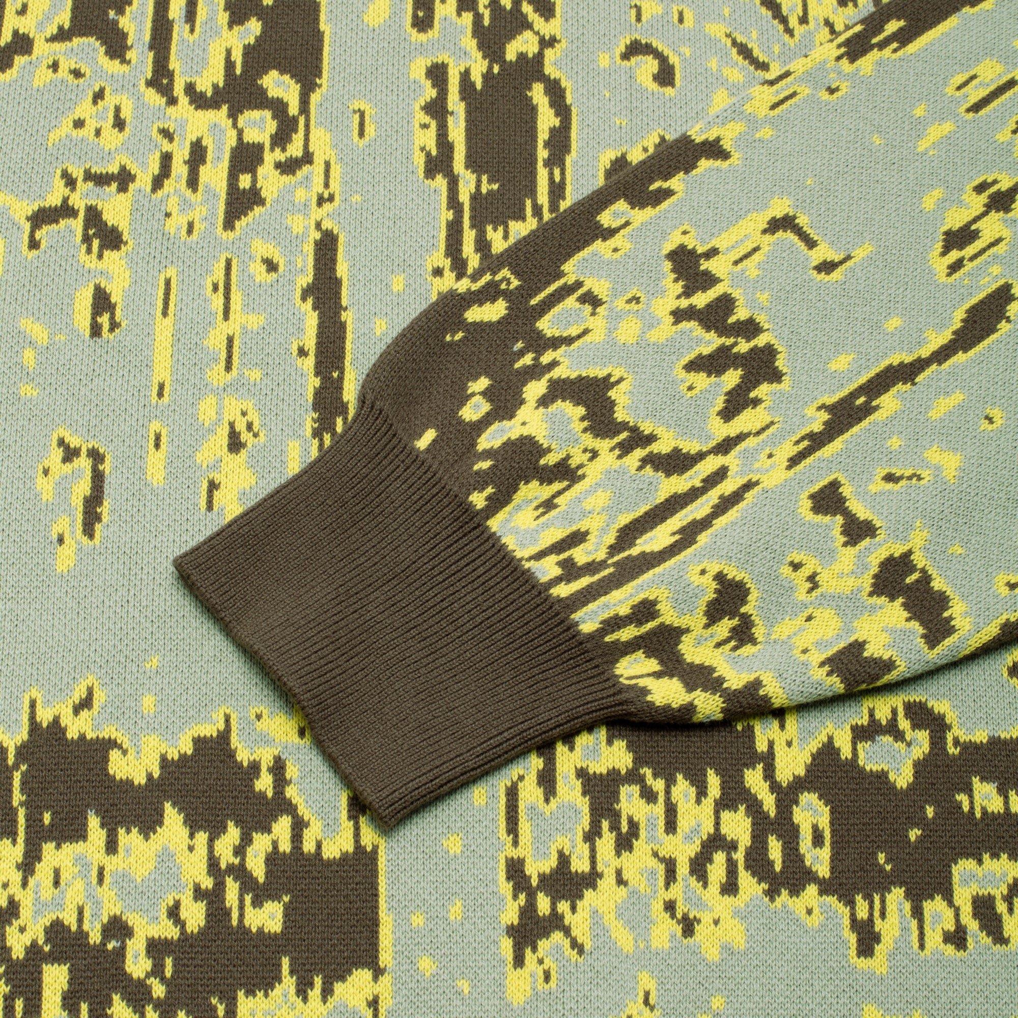 GX1000 - FOREST JACQUARD KNIT SWEATER (BLACK & BROWN) | AROUND