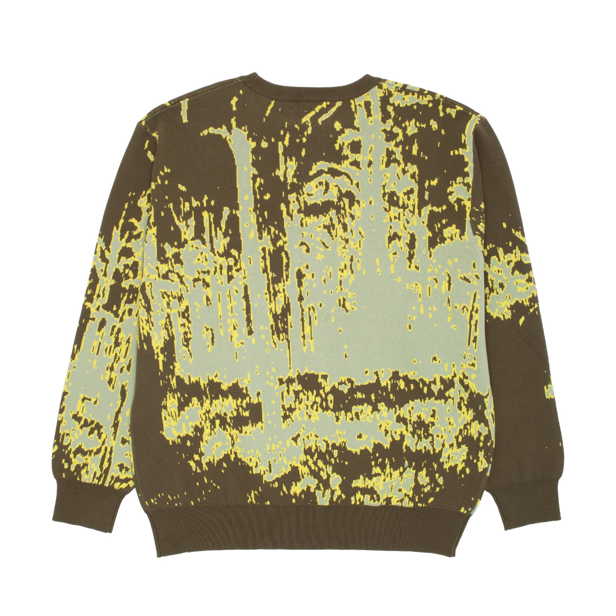 GX1000 - FOREST JACQUARD KNIT SWEATER (BLACK & BROWN) | AROUND